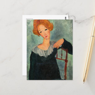 Carte Postale Femme aux cheveux rouges par Amedeo Modigliani