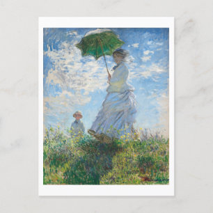 Carte Postale Femme avec Parasol, Madame Monet et Son Fils