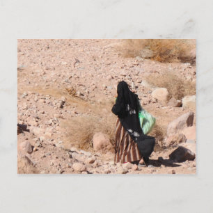 Carte Postale Femme bédouine, Sud Sinaï, Egypte