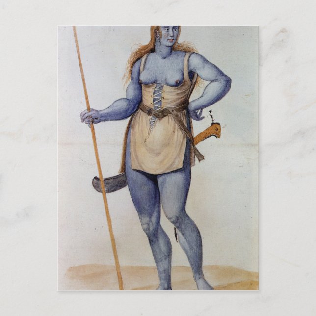 Carte Postale Femme britannique (Devant)