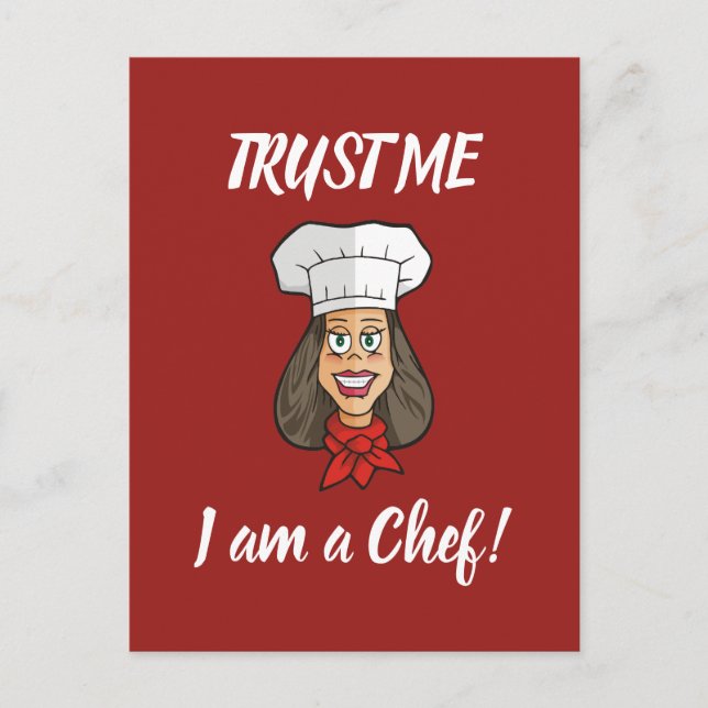 Carte Postale Femme Chef (Devant)