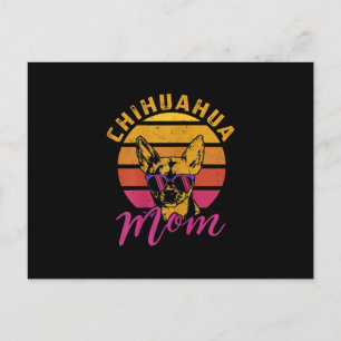 Carte Postale Femme Chihuahua Maman Funny Chihuahua Propriétaire