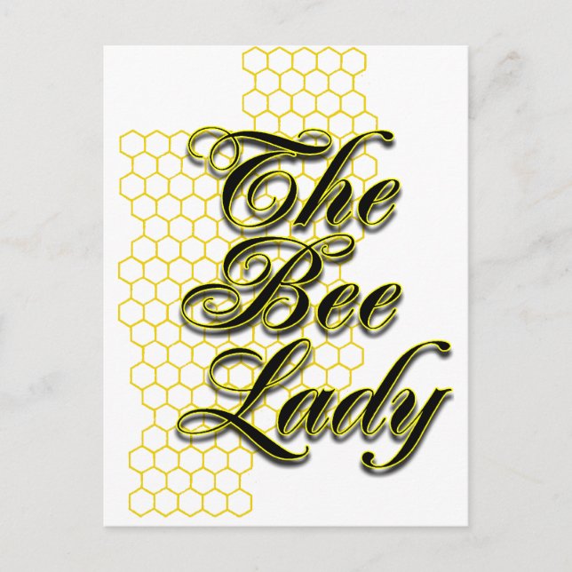 Carte Postale femme d'abeilles (Devant)