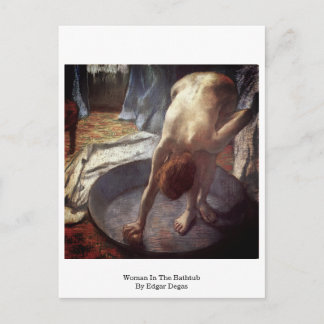 Carte Postale Femme Dans La Baignoire Par Edgar Degas