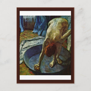 Carte Postale Femme Dans La Baignoire Par Edgar Degas