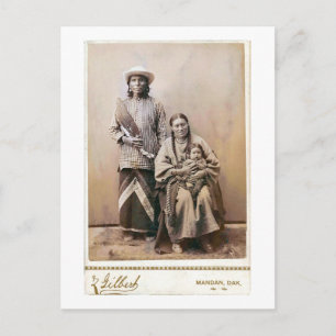 Carte Postale Femme de Grey Bear et papoose 1880