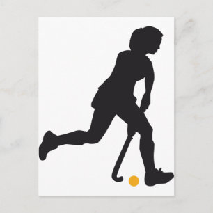 Carte Postale Femme de hockey