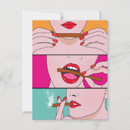 Carte Postale femme de mauvaises herbes