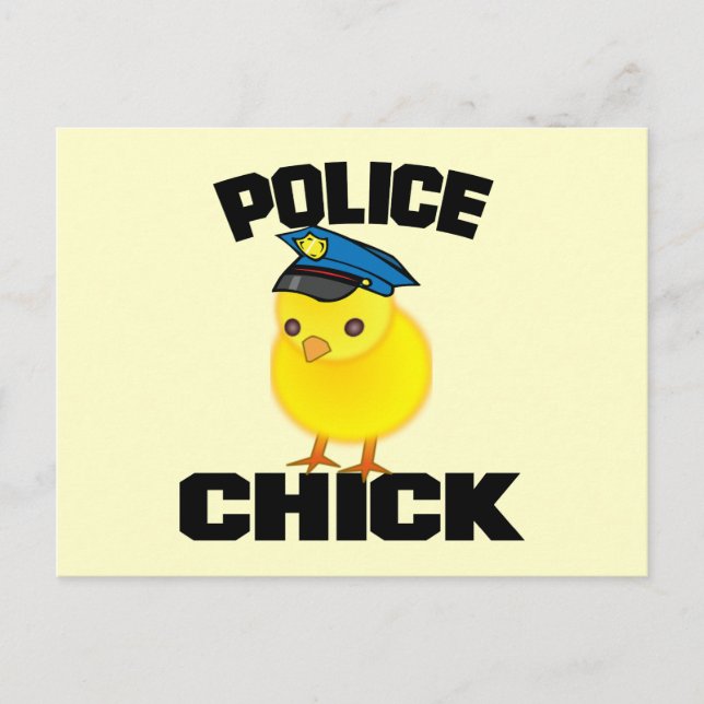 Carte Postale Femme de police (Devant)