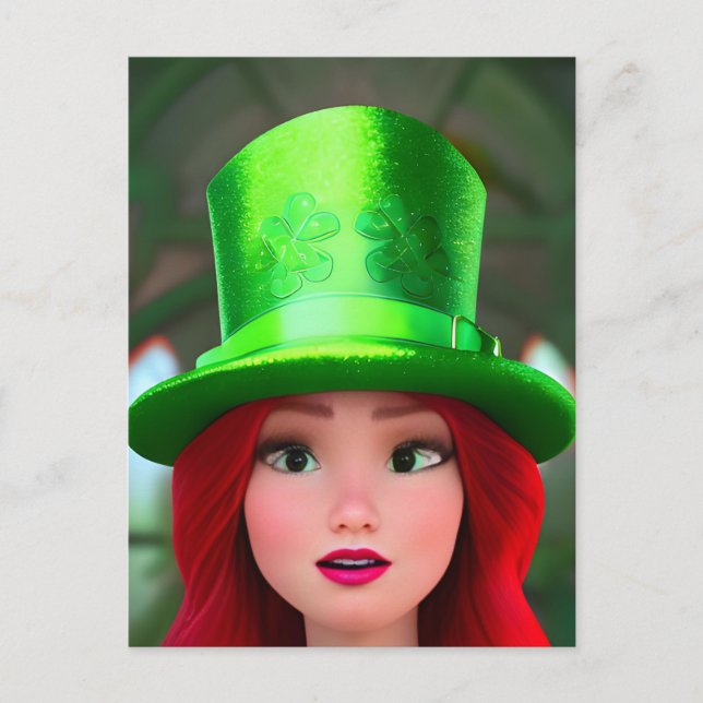 Carte Postale Femme de Red Haired St. Patricks (Devant)