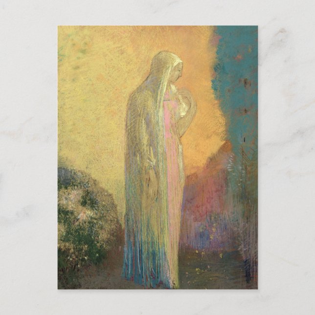 Carte Postale Femme debout voilée (Devant)