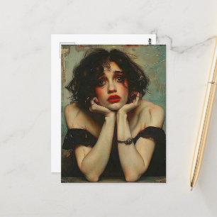 Carte Postale Femme déprimée