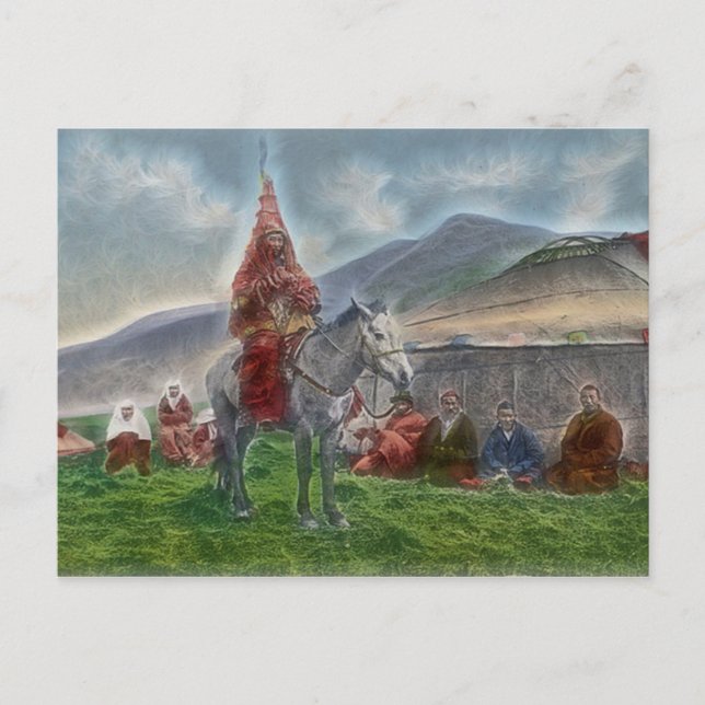 Carte Postale Femme du Kazakhstan (Devant)