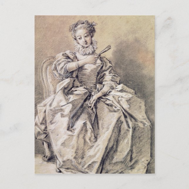 Carte Postale Femme en costume espagnol (Devant)