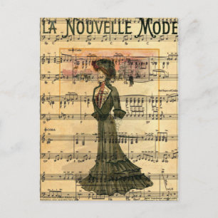 Carte Postale Femme en mode Nouvelle