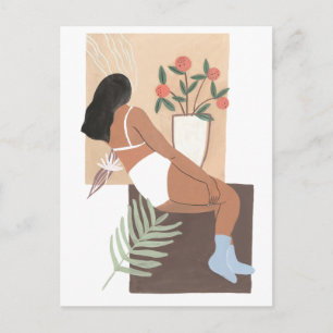 Carte Postale Femme en repos