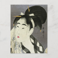 Femme essuyer Sueur Utamaro Fine Art Japonais