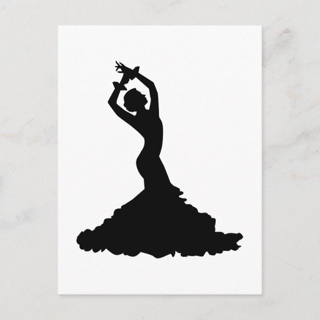 Carte Postale Femme flamenco (Devant)