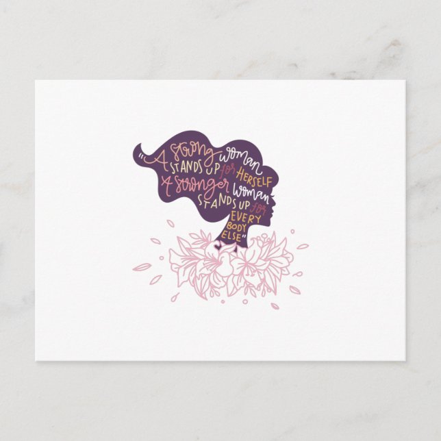 Carte Postale Femme forte (Devant)