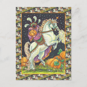 CARTE POSTALE FEMME HORREUR SANS TÊTE, HALLOWEEN