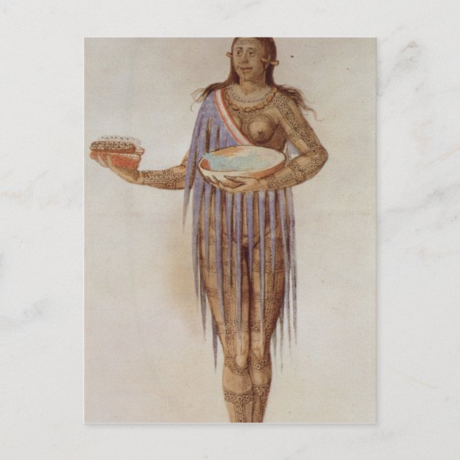 Carte Postale Femme indienne de Floride (Devant)