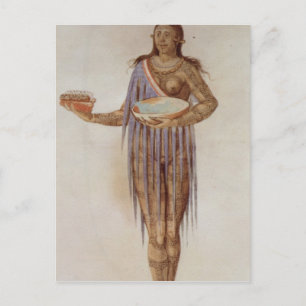 Carte Postale Femme indienne de Floride