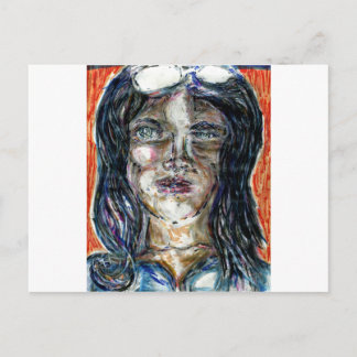 Carte Postale Femme internationale de mystère
