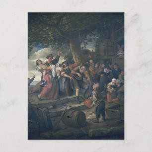 Carte Postale Femme ivre par Jan Steen