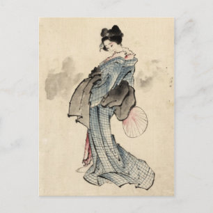 Carte postale femme japonaise