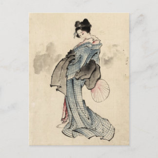 Carte postale femme japonaise