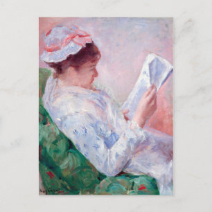 Carte Postale Femme lisant, Mary Cassatt