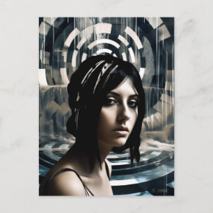 Carte Postale Femme nageuse