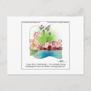 Carte postale "FEMME NARCISSIQUE" par April McCall
