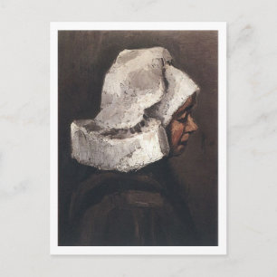 Carte Postale Femme paysanne avec Casquette blanc, Vincent van G