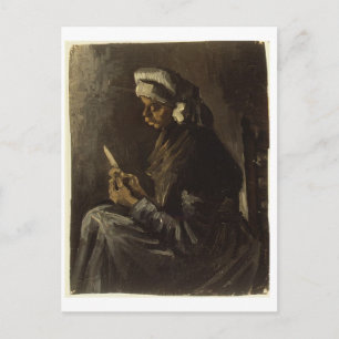 Carte Postale Femme paysanne Peeling Pommes de terre Van Gogh Ar