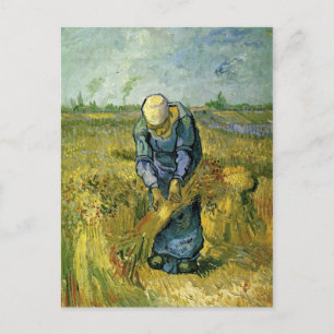 Carte Postale Femme paysanne relie les cieux, Vincent van Gogh