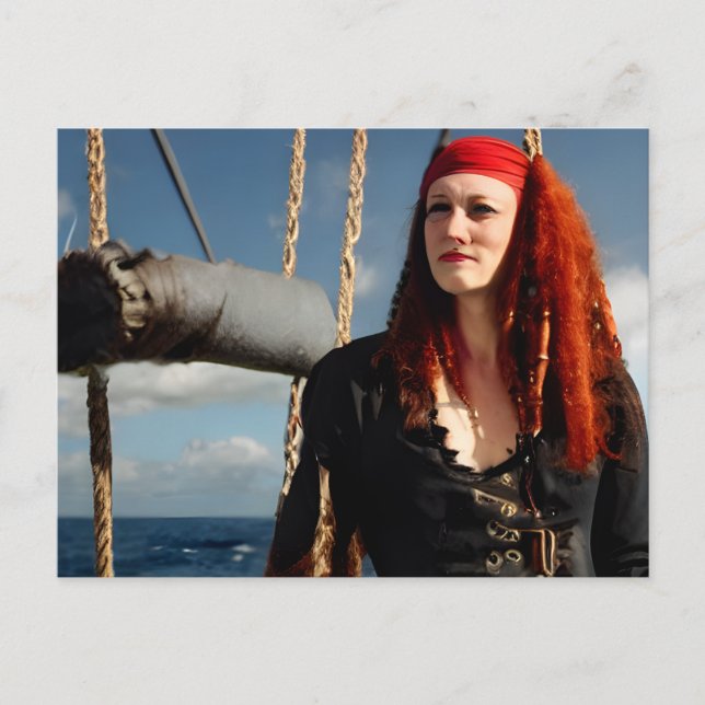 Carte Postale Femme pirate (Devant)