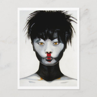 Carte Postale Femme Plug and play