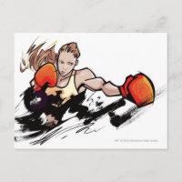 Femme portant un gant de boxe