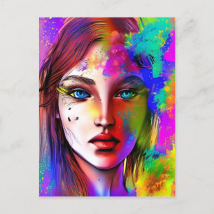 Carte Postale Femme puissante urbaine