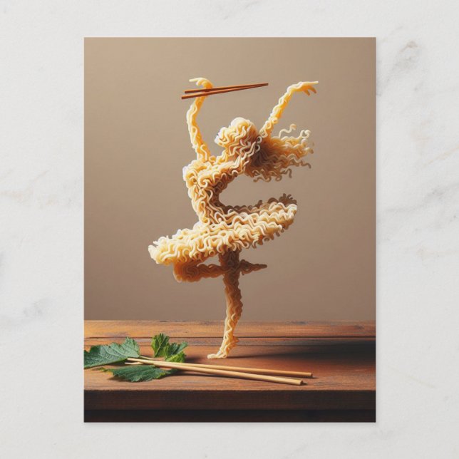Carte Postale Femme Ramen Danseuse (Devant)