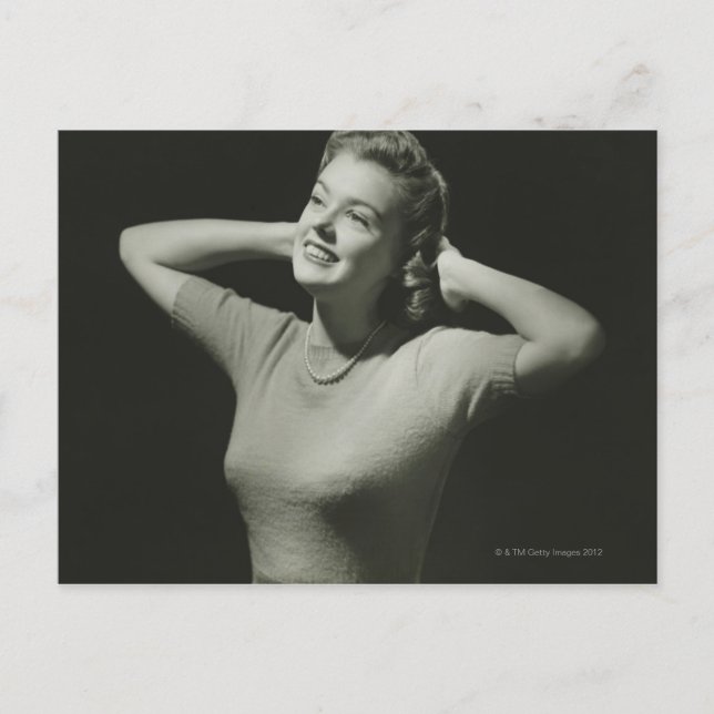 Carte Postale Femme Relaxante (Devant)