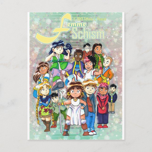 Carte Postale Femme Schism Chibi (Devant)