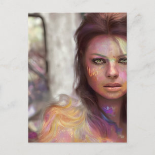 Carte Postale Femme selfie