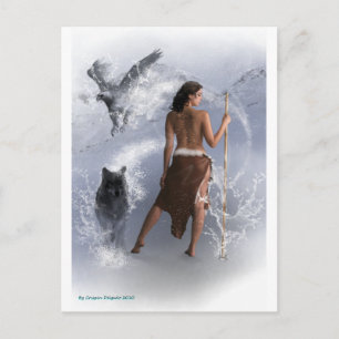 Carte postale femme Shaman