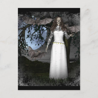 Carte Postale Femme squelette