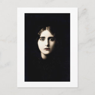 Carte Postale femme victorienne hantant, regard, crue