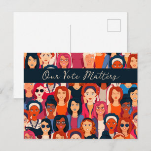 Carte Postale Femmes Autonomes Votent