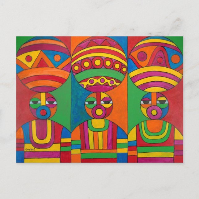 Carte Postale Femmes avec Calabash II (Devant)