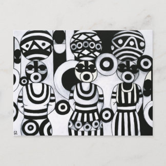 Carte Postale Femmes avec des calebasses par Emeka !